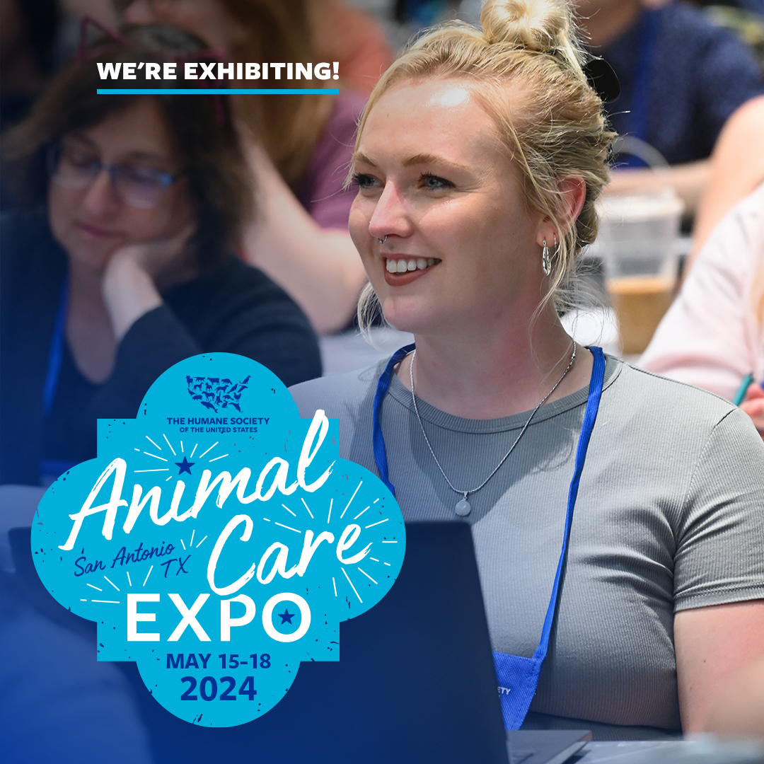 We're exhibiting at attending Animal Care Expo