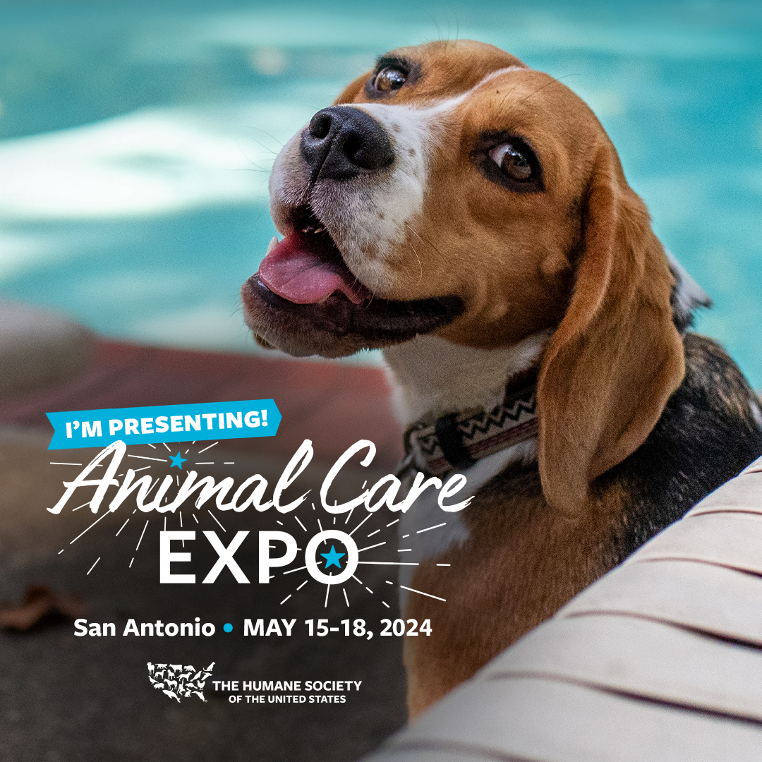 I'm presenting at Animal Care Expo