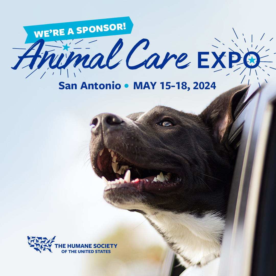 We're a sponsor of Animal Care Expo