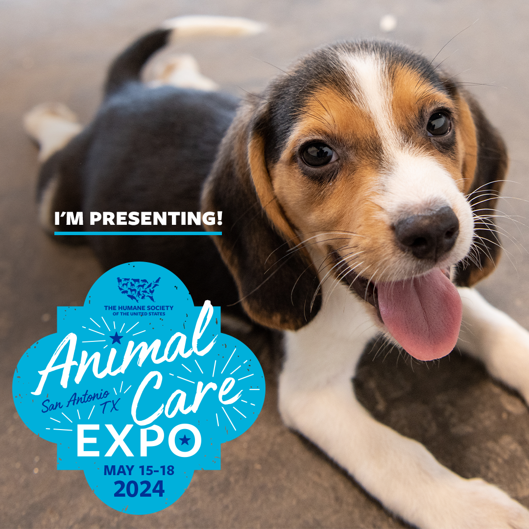 I'm presenting at Animal Care Expo