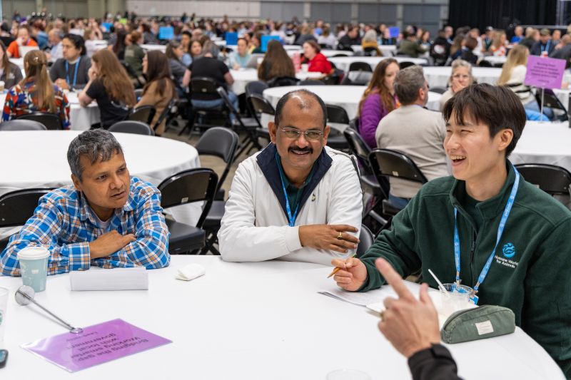 Attendees at a round table