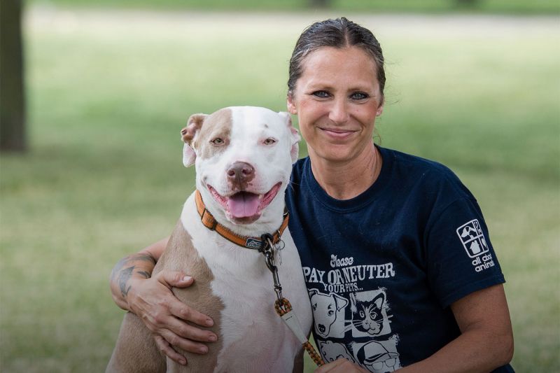 Woman with Dog