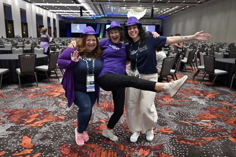 Three women dancing