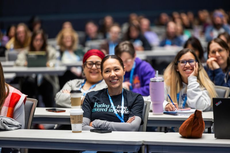 Workshop attendees smiling