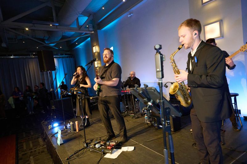 Band at the Expo party