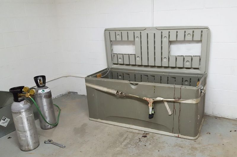 a homemade gas chamber