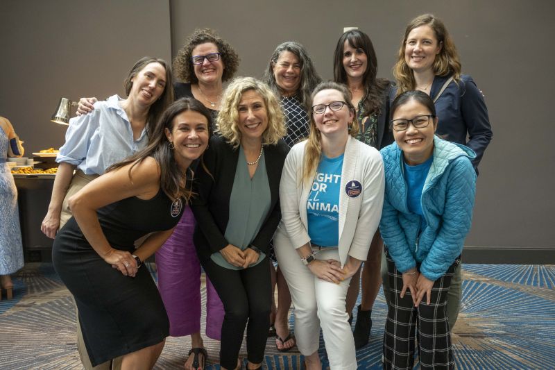 Group of attendees with Kitty Block