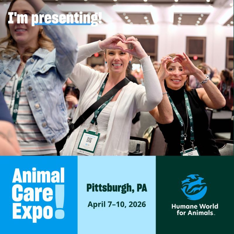 I'm presenting at Animal Care Expo 2026