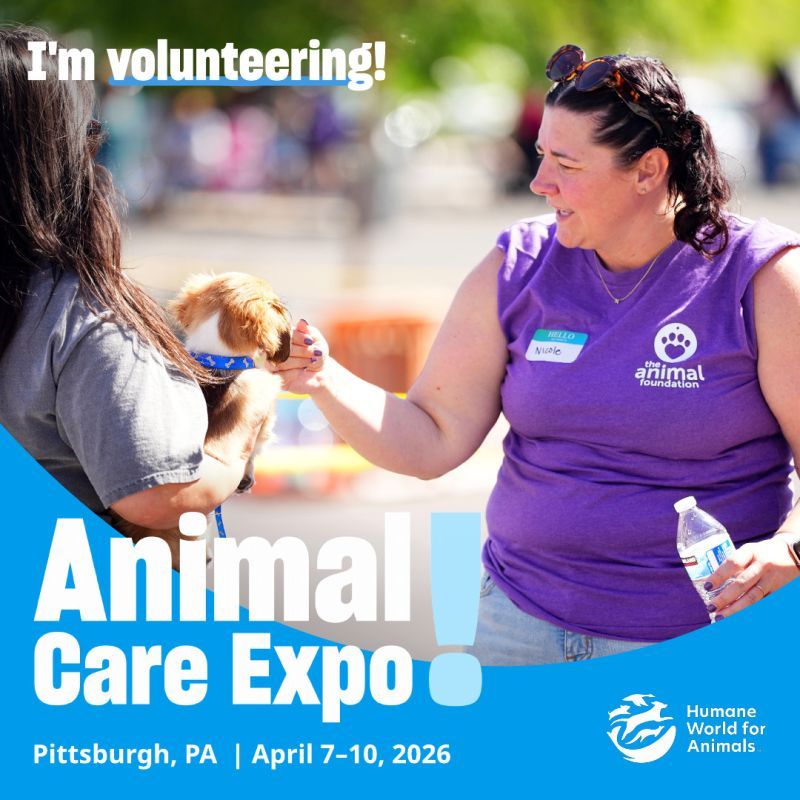I'm volunteering at Animal Care Expo 2026