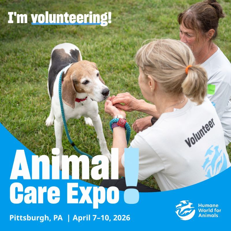 I'm volunteering at Animal Care Expo 2026