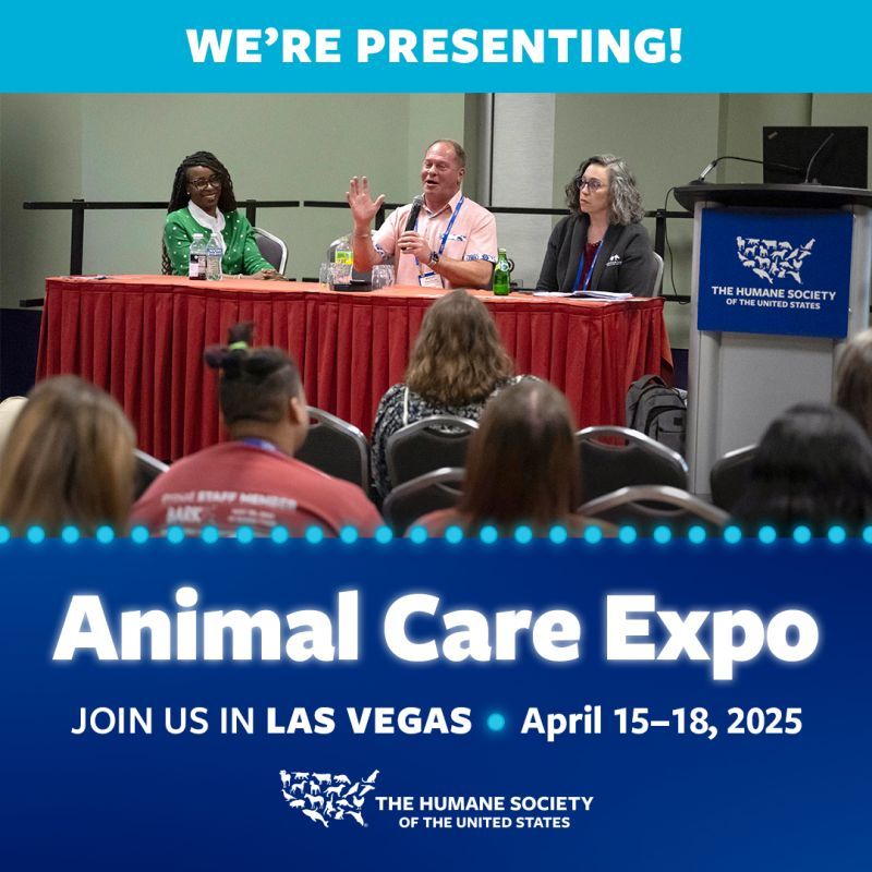 We're presenting at animal care expo 2025