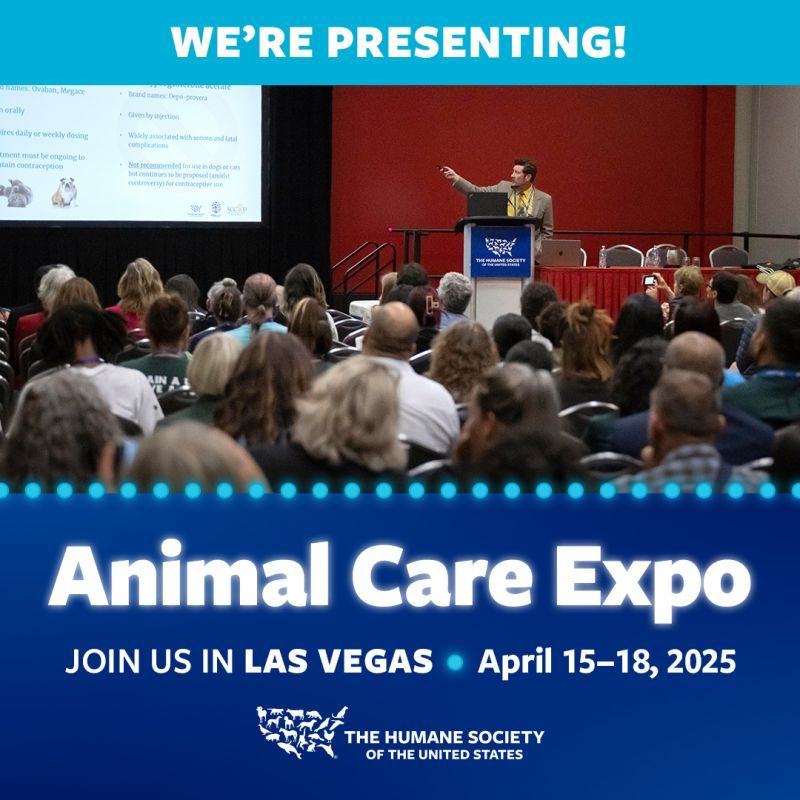 We're presenting at animal care expo 2025