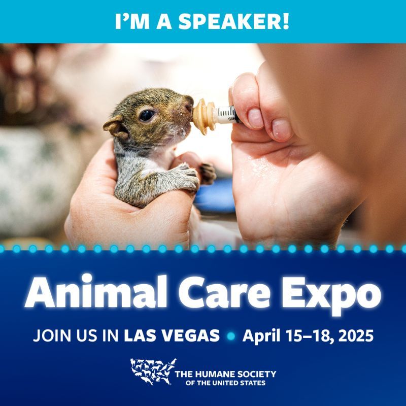 I'm at speaker at animal care expo 2025