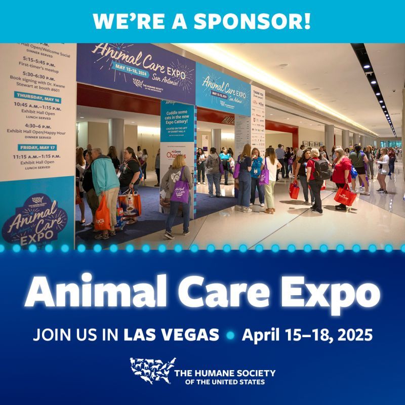 We're a sponsor of animal care expo 2025