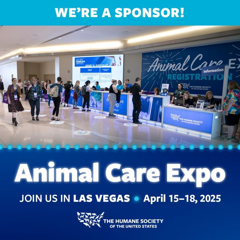 We're a sponsor of animal care expo 2025