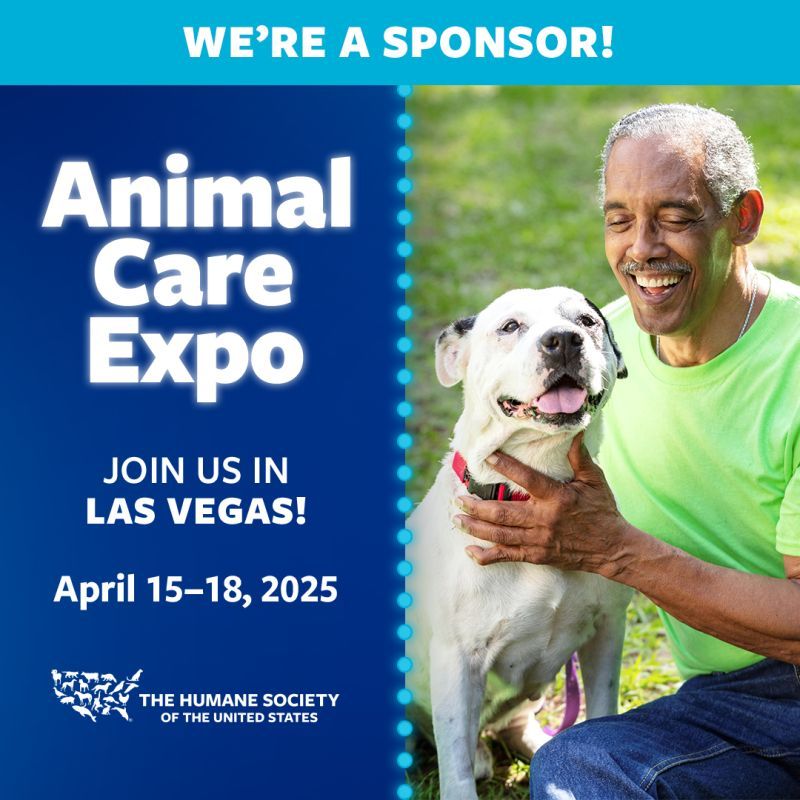 We're a sponsor of animal care expo 2025