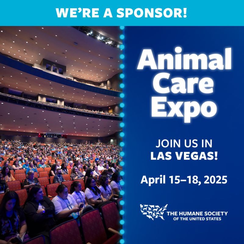 We're a sponsor of animal care expo 2025