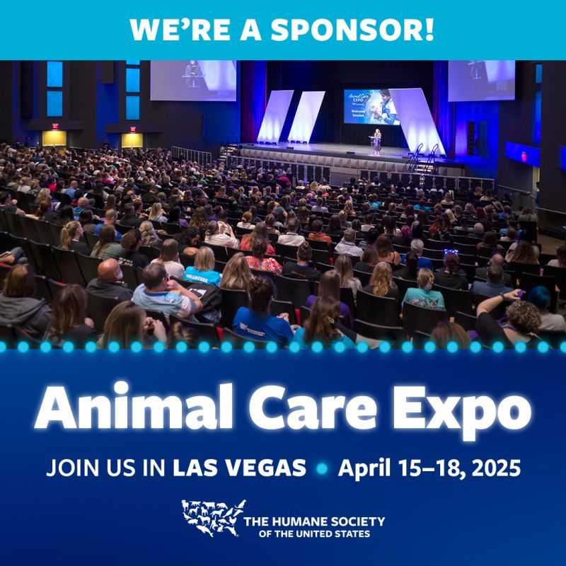 We're a sponsor of animal care expo 2025