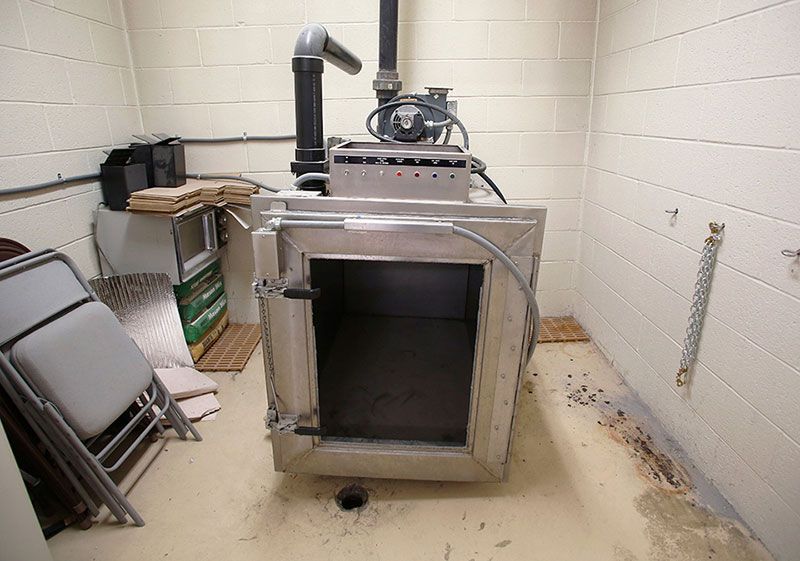 A gas chamber used in a Utah shelter until 2014