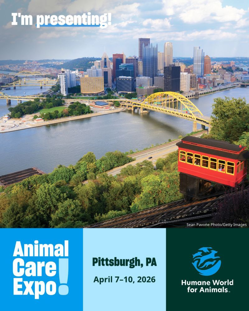 I'm presenting at Animal Care Expo 2026