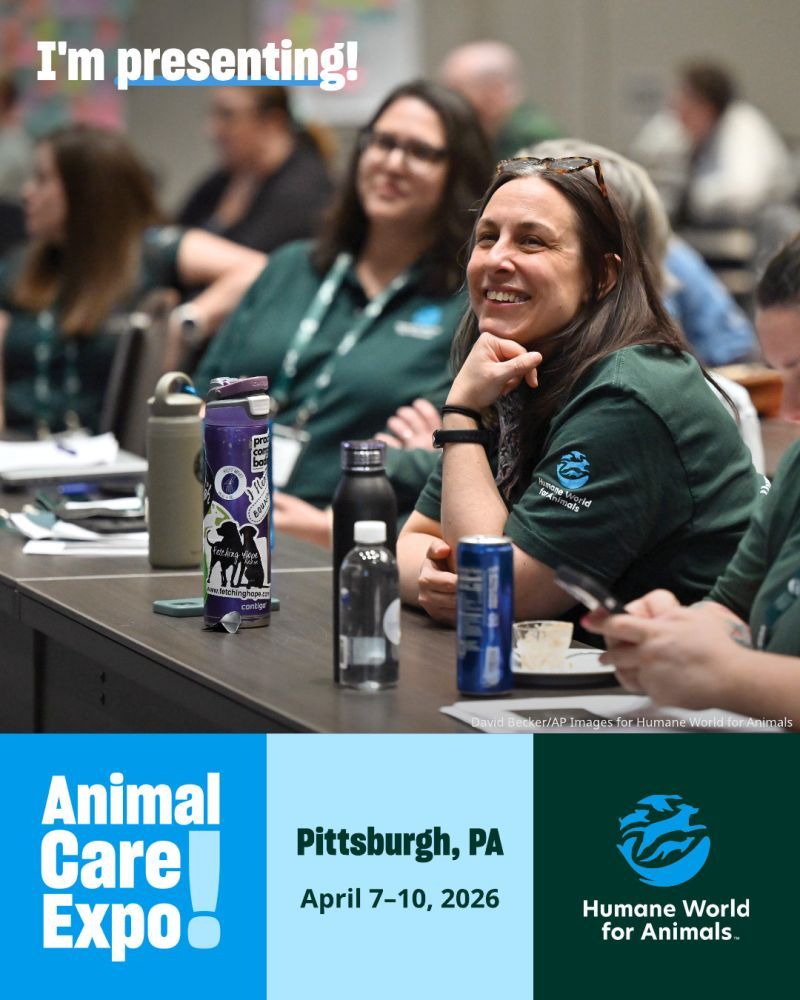 I'm presenting at Animal Care Expo 2026