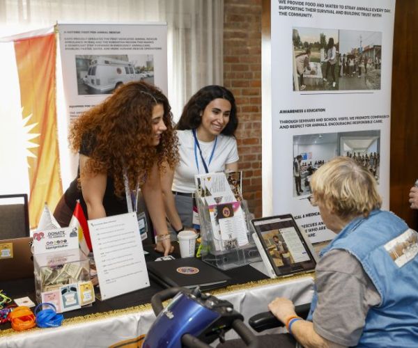 TAFA attendees explore an exhibit table at TAFA 2025