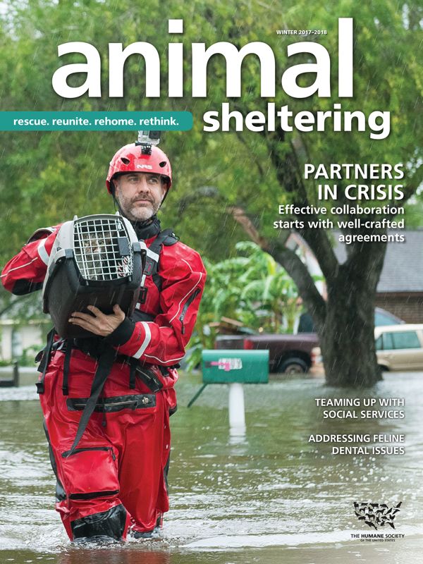 Animal Sheltering Winter 2017 cover