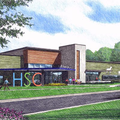 Artists rendering of the new Humane Society of Charlotte Resource Center