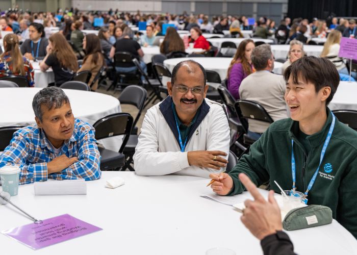 Attendees at a round table